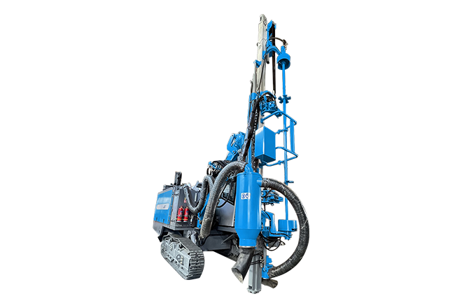 Integrated DTH drilling rig